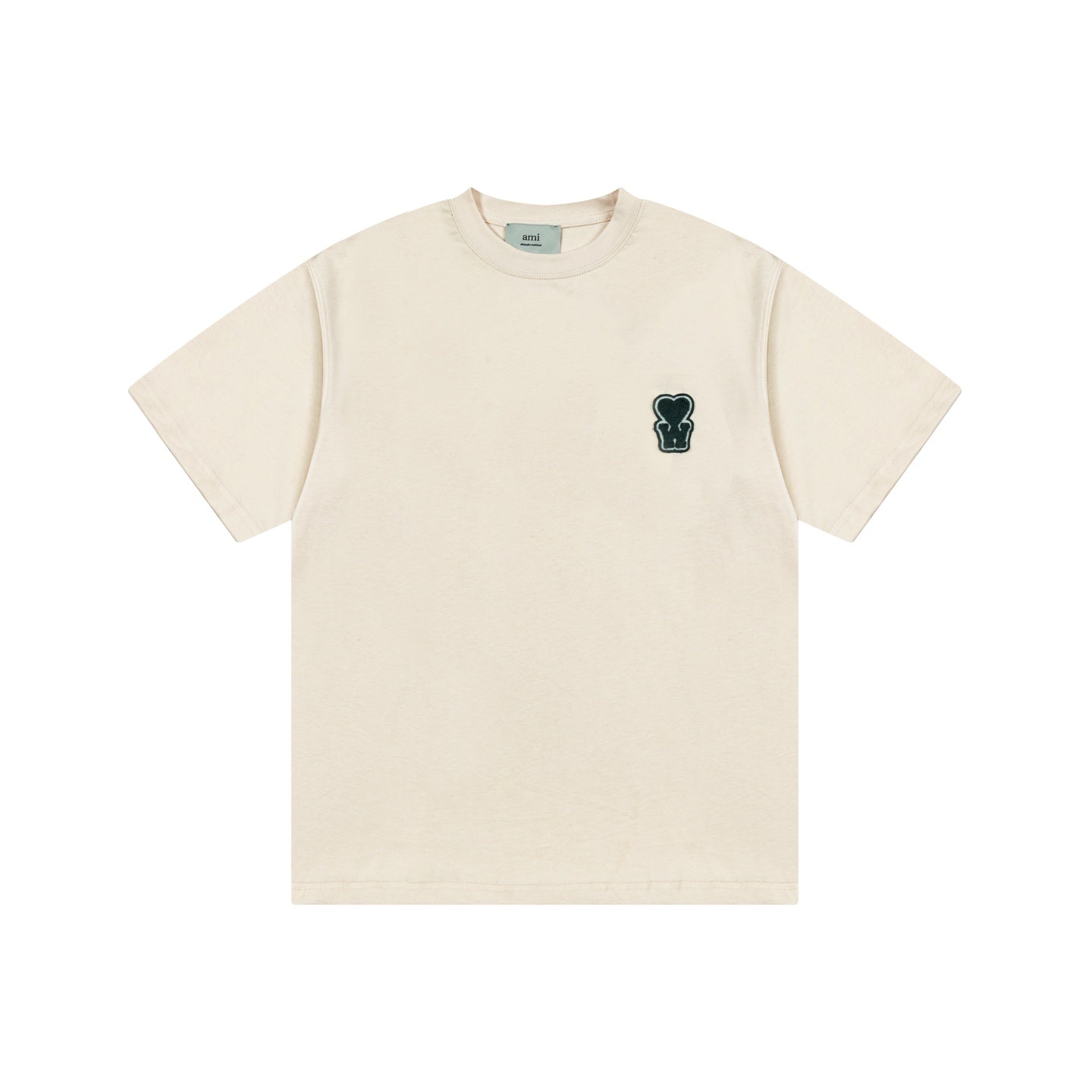 AMI PARIS Unisex T-Shirt ¨C Green & Apricot