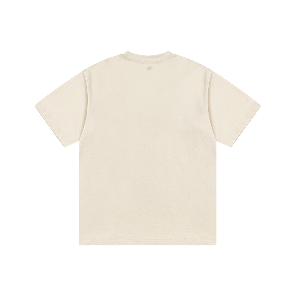 AMI PARIS Unisex T-Shirt ¨C Green & Apricot