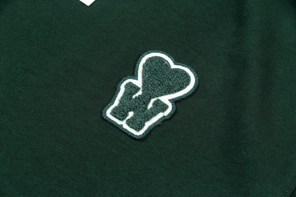 AMI PARIS Unisex T-Shirt ¨C Green & Apricot