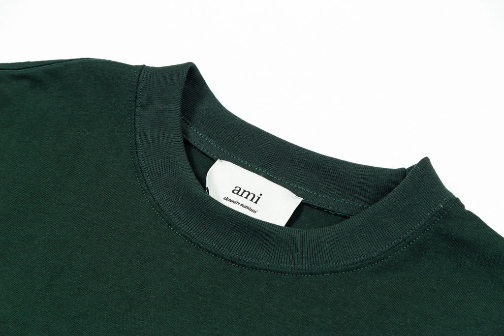 AMI PARIS Unisex T-Shirt ¨C Green & Apricot