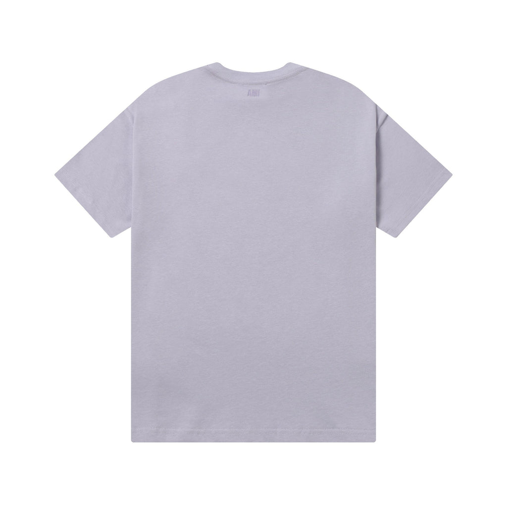 AMI PARIS White Heart Embroidered T-Shirt