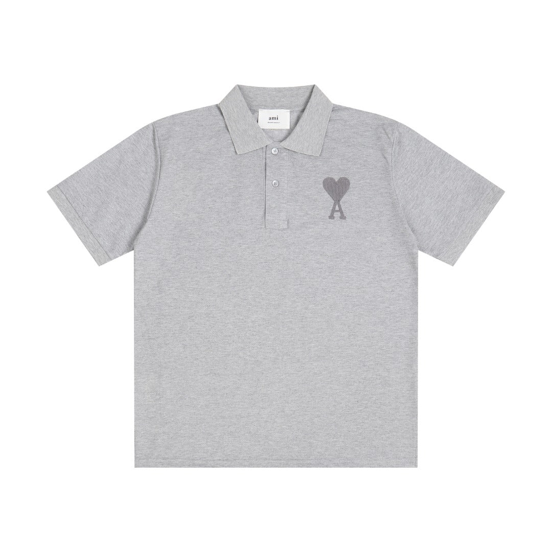 3D Heart Embroidery Polo Shirt ¨C Unisex
