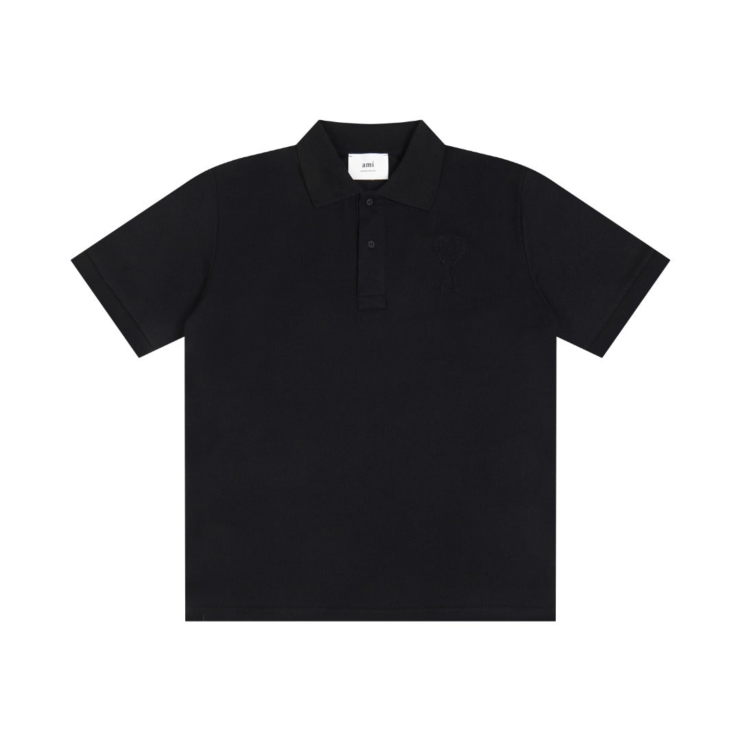 3D Heart Embroidery Polo Shirt ¨C Unisex