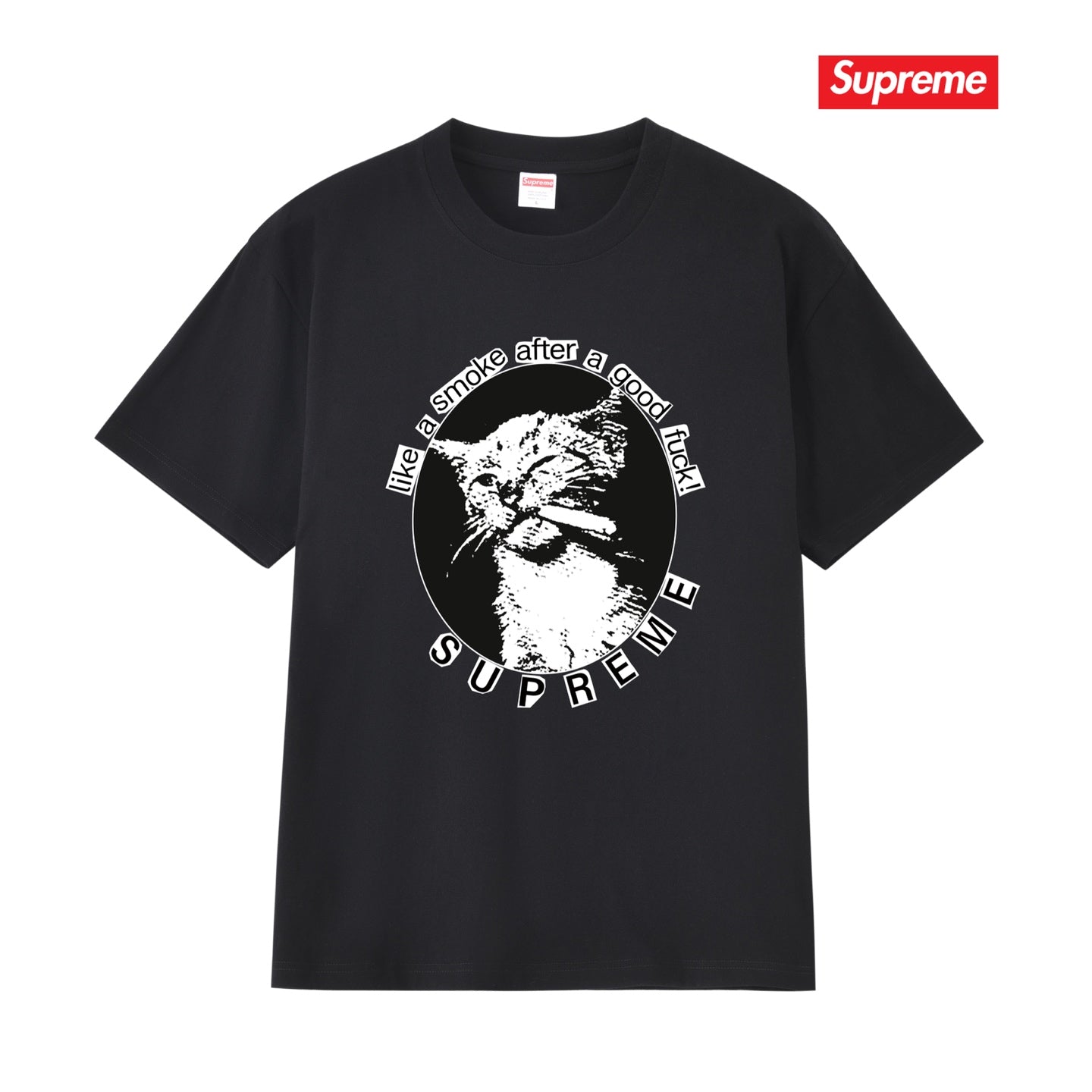 Cat Graphic Print Unisex T-Shirt