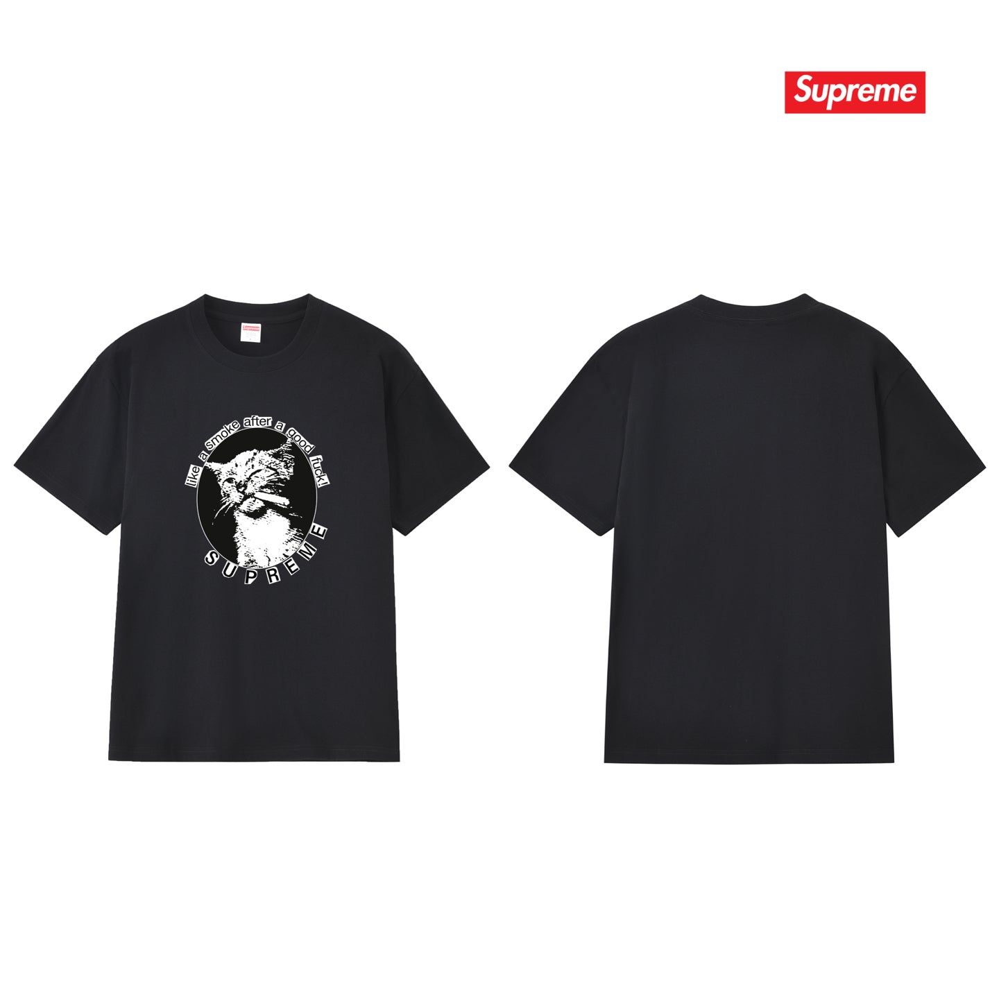 Cat Graphic Print Unisex T-Shirt