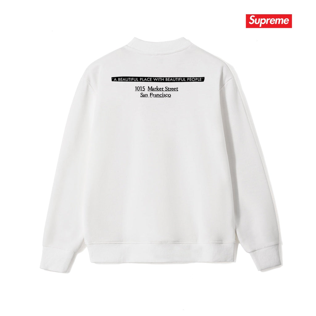 Classic Print Crew Neck Sweatshirt THOM TREND