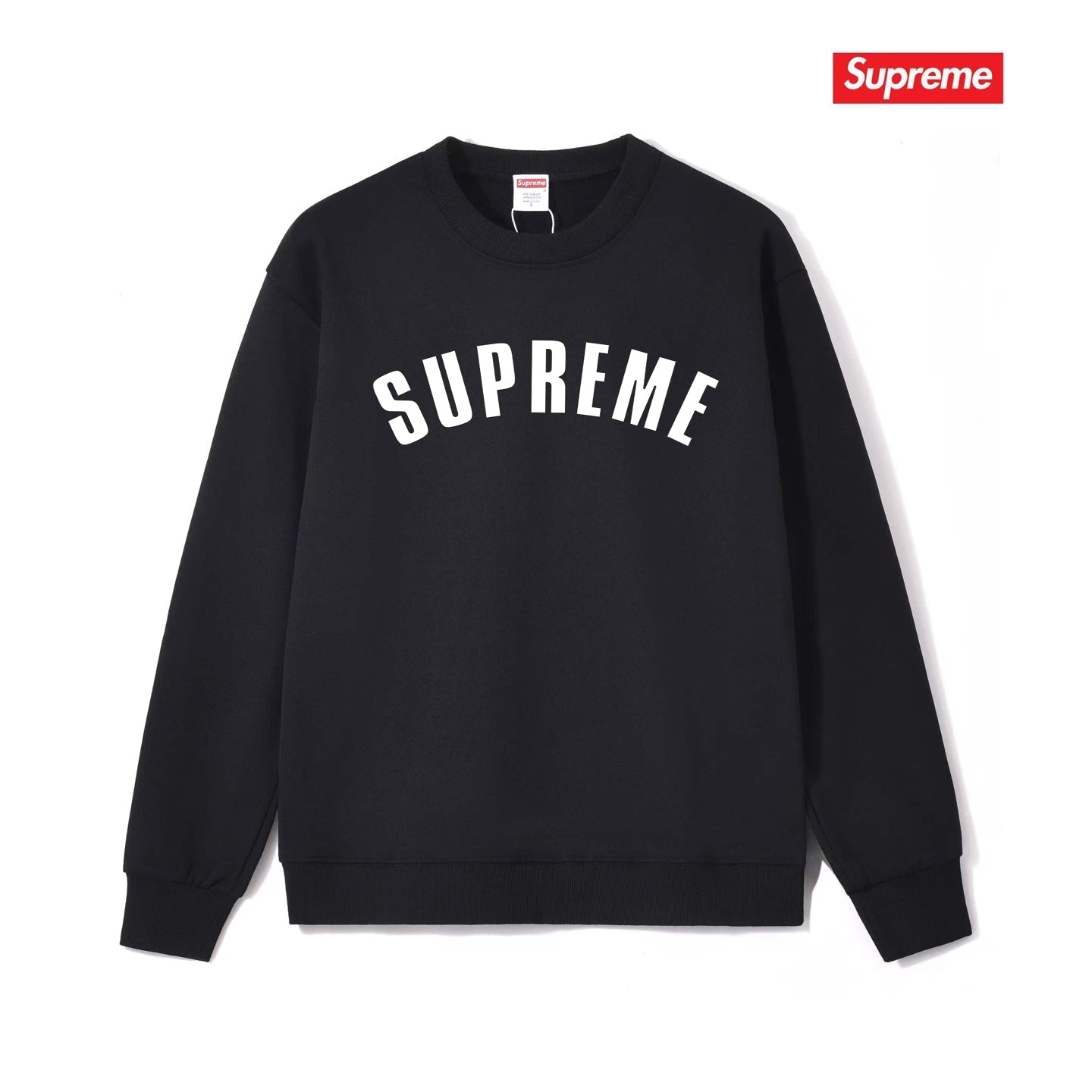 Cracked Logo Crew Neck Sweatshirt THOM TREND