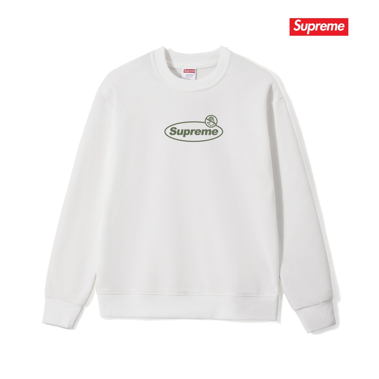 Warning Logo Crew Neck Sweatshirt