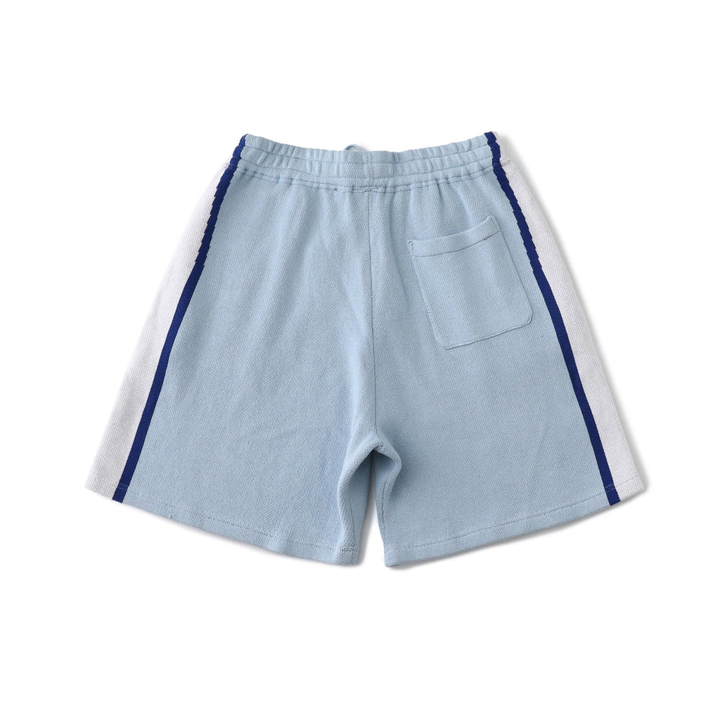 Knit Spliced American Shorts ¨C Unisex Light Luxury Station