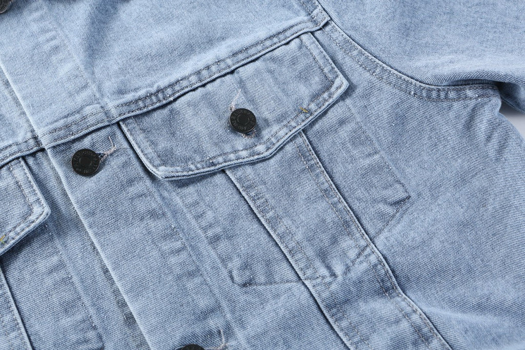 Burberry x Supreme Equestrian Logo Denim Jacket Light Luxury Station