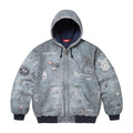 Printed hooded cotton jacket Light Luxury Station