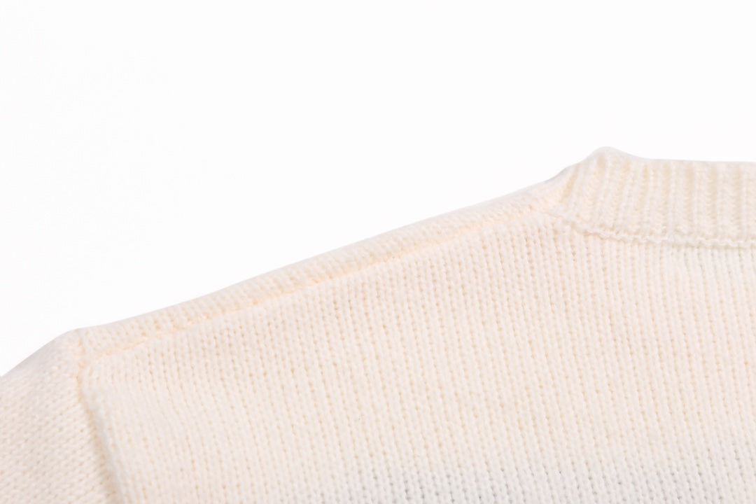 Cat Jacquard Wool Sweater ¨C Apricot