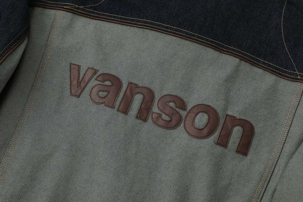 Heavy Embroidered Leather Logo Moto Jacket