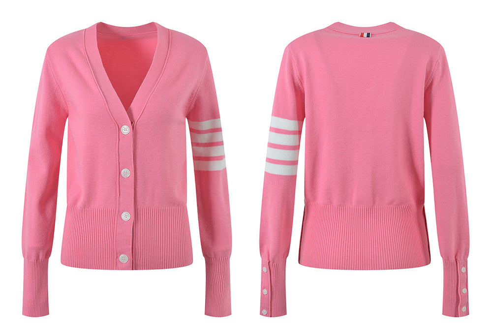 V-neck knitted cardigan????????  TREND