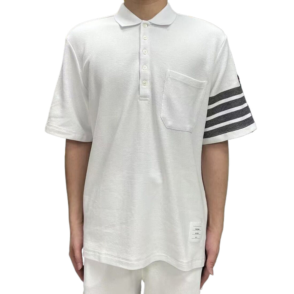 Mens Honeycomb Piqu??¨¬| Lapel T-Shirt  TREND