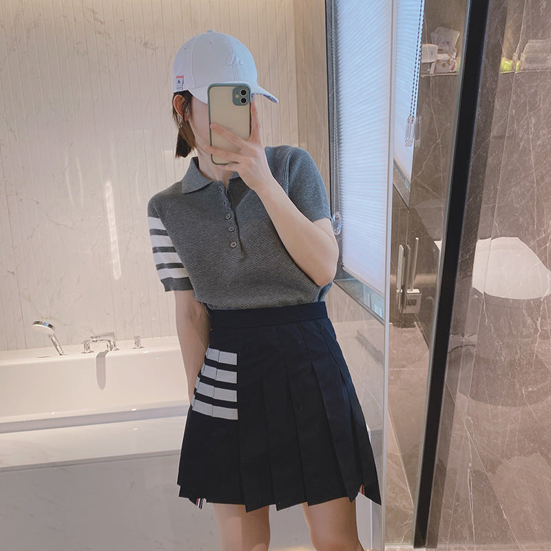 2025SS 4 Bars short skirt????????  TREND