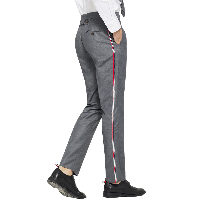 Single-side webbing suit pants  TREND