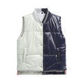 Unisex Shiny Colorblock Baseball Collar Vest  TREND