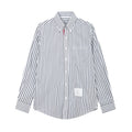 Blue and white patchwork shirt????¨¤?¨¤??¨º?  TREND