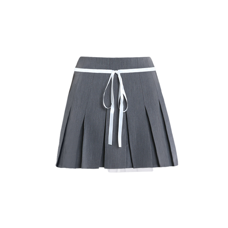  Drawstring pleated skirt  TREND