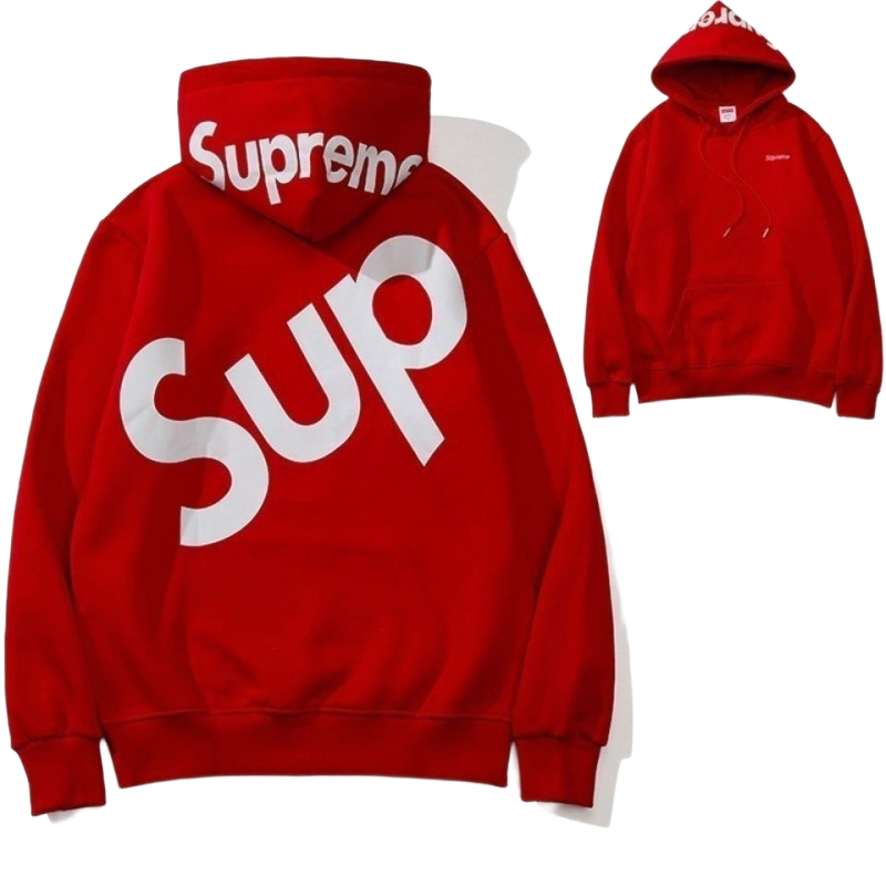 Embroidered Letter Print Pullover Hoodie