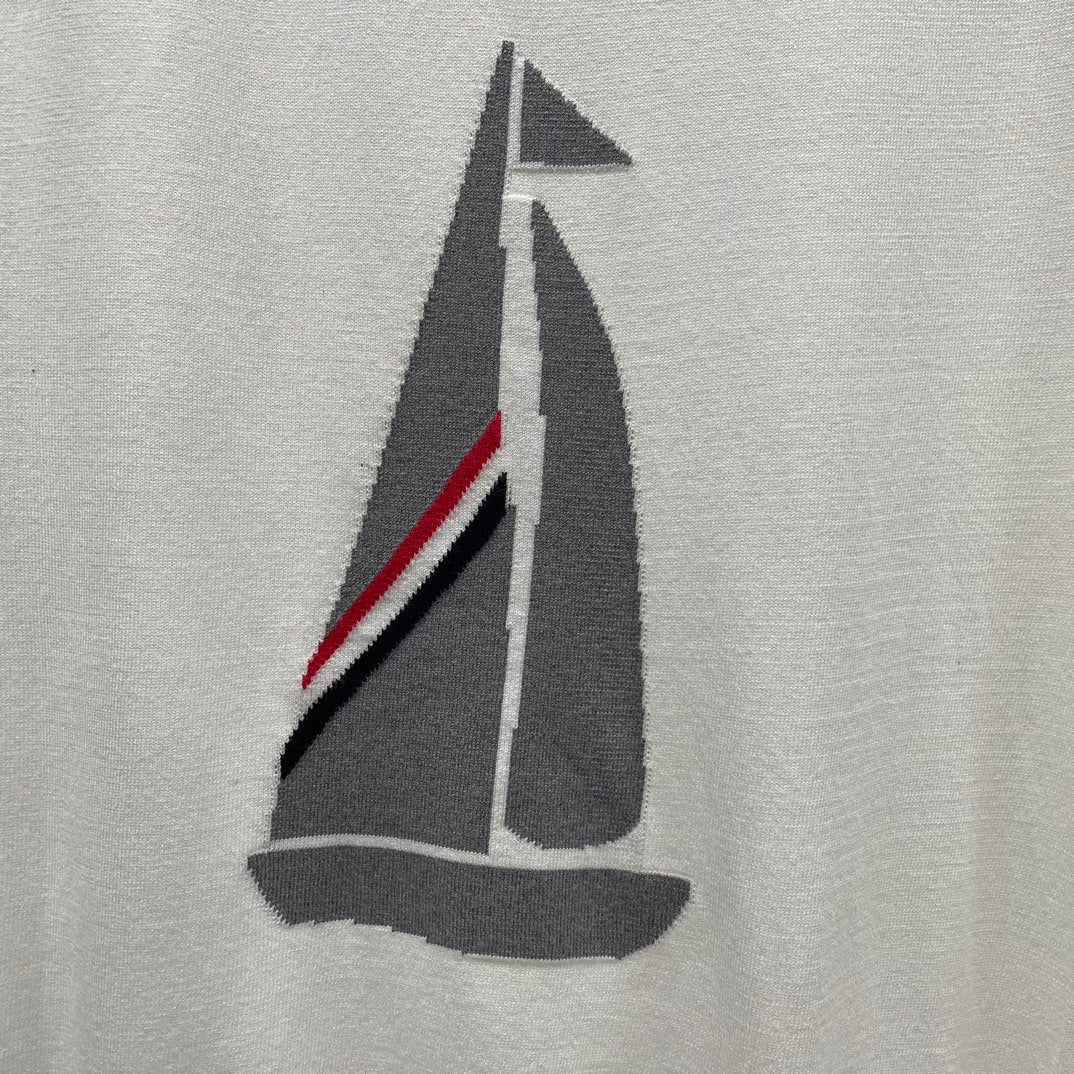 2025 SS  Mens sailboat embroidered POLO short sleeve  TREND